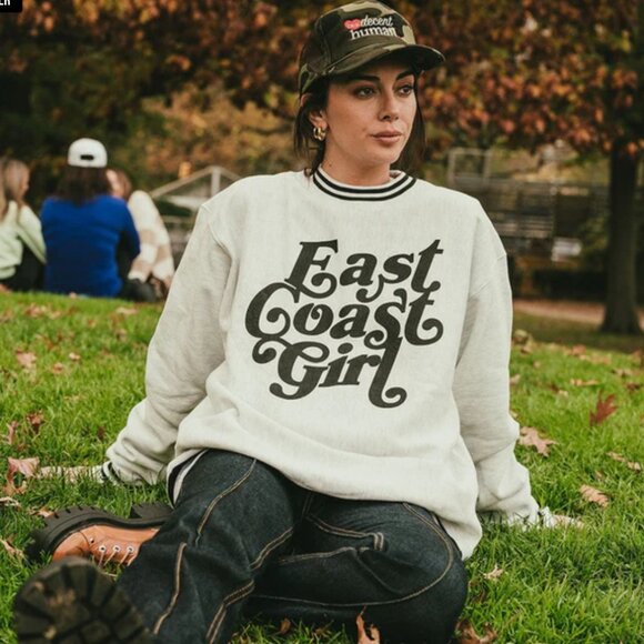 East Coast Girl Ribbed Champion Crewneck - Green - Barstool - Picture 8 of 8